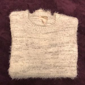 super soft light gray sweater